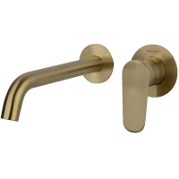 Смеситель для раковины Ramon Soler Alexia 362103OC встраиваемый, без донного клапана, золотой матовый