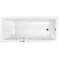 Акриловая ванна Whitecross Wave 0101.170070.100.SMARTNANO.CR 169,5x70 см, с гидромассажем, белый