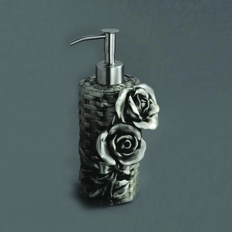 Дозатор жидкого мыла настольный серебро Art&Max Rose AM-0091A-T - фото 2
