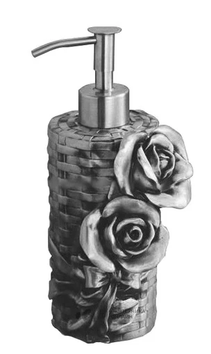 Дозатор жидкого мыла настольный серебро Art&Max Rose AM-0091A-T - фото 1