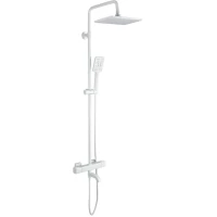 Душевая система Gappo G2491-8 280x185 мм, с термостатом, белый матовый