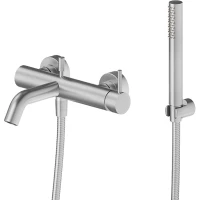 Смеситель для ванны Newform X-Steel 316 69640CX.50.050 с душевым гарнитуром, нержавеющая сталь