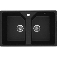 Кухонная мойка Practik PR-M-770-004 77x49 см, оникс