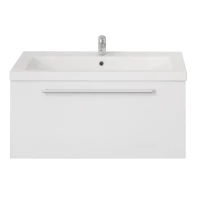 Тумба белый глянец 89,6 см 1Marka Соната У51043