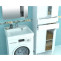 Раковина над стиральной машиной 60х59 см с кронштейнами Санта Лидер 900101 - 2