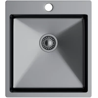 Кухонная мойка PEZARO PZS.450.505.TITAN 45x50,5 см, титан