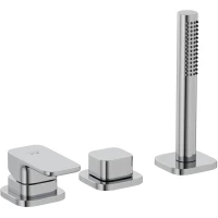 Смеситель на борт ванны Kludi Renon 424470575 с душевым гарнитуром, хром