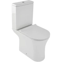 Унитаз-компакт Jacob Delafon Aleo UJAL102-0 + ETAL212-0 + E33127-0 безободковый, с сиденьем микролифт, белый