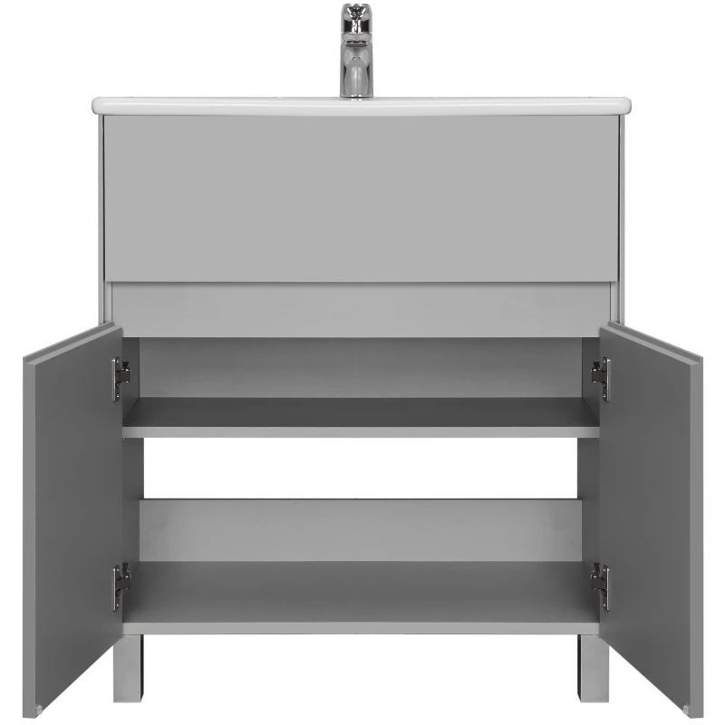 Комплект мебели туманный серый 75 см Акватон Форест 1A278301FR4D0 + 1WH501619 + 1A267202LH010