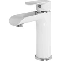 Смеситель для раковины Hansberge Opera H1033W хром/белый