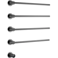 Полотенцесушитель электрический Wonzon & Woghand Dortmund WW-A364-GM 610x584, встраиваемый, МЭМ левый/правый, темный графит матовый