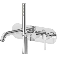 Смеситель для ванны Newform XT 4272E.21.018 встраиваемый, с душевым гарнитуром, хром