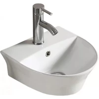 Раковина CeramaLux 78370 33,5x35,5 см, подвесная, белый