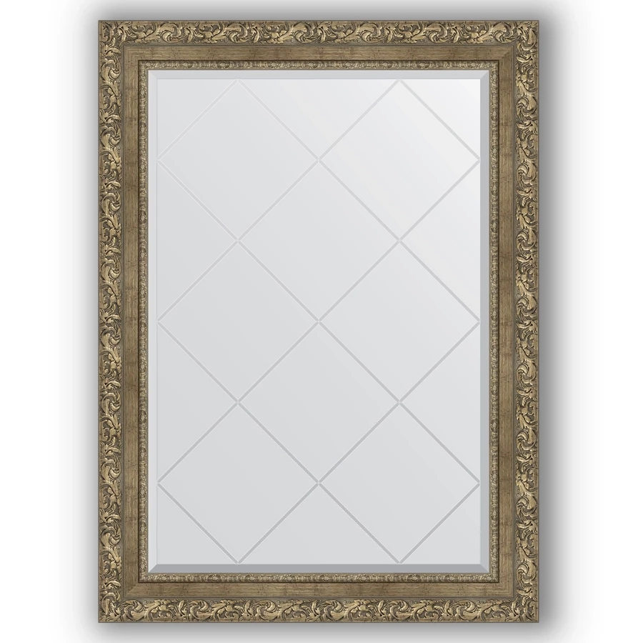 Зеркало 75x102 см виньетка античная латунь Evoform Exclusive-G BY 4188