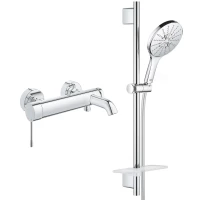 Смеситель для ванны Grohe Essence New 33624001 + 26591000