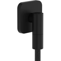 Подключение для душевого шланга Hansgrohe FixFit Fine Q 28884670 черный матовый