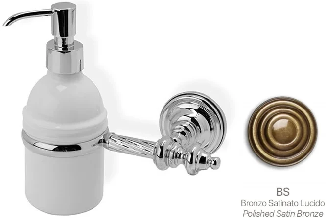 Дозатор для жидкого мыла Stil Haus Giunone G30(25) настенный, бронза