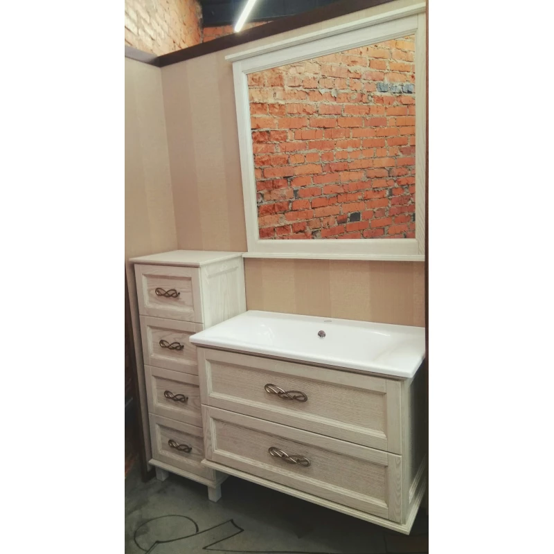 Комплект мебели белый 90 см Opadiris Гарда GARDA90KOMBIANCO