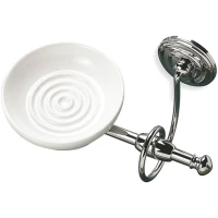 Мыльница Stil Haus Idra I09(08-BI) настенная, хром/белый