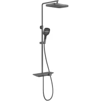 Душевая система Vincea VSFS-411GM 330x220 мм, со смесителем, вороненая сталь