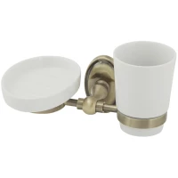 Стакан с мыльницей Veragio Bonjour Bronzo VR.BNR-7843.BR