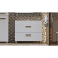 Тумба 99,7 см Velvex Orlando tn.ORL.CLA.100.2Y белый матовый