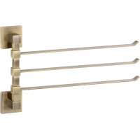 Полотенцедержатель Savol S-06503C 35 см, поворотный, тройной, бронза