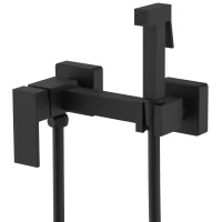 Гигиенический душ Splenka S98.51.06 со смесителем, черный матовый