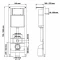 Комплект подвесной унитаз Berges Albit S + система инсталляции Berges Atom Line 410 042443 - 7