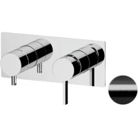 Смеситель для ванны Remer Metrica MC93ZCFP встраиваемый, черный хром матовый