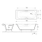 Чугунная ванна 160x75 см Delice Malibu DLR230629R-AS - 2