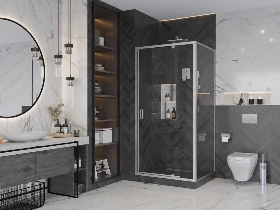 

Душевой уголок 100x100 см Ambassador Elysium 111021104KX-100KX прозрачное