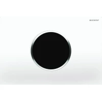 Кнопка смыва Geberit Sigma 10 115.908.KJ.1 для инсталляции, бесконтактная, питание от батареи 3 В, белый/хром