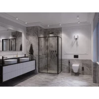 Душевой уголок 120x110 см Ambassador Forsa 17021218AB-110AB прозрачное