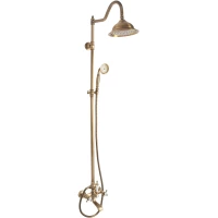 Душевая система Rea Bergamo REA-P5002 205 мм, со смесителем, бронза