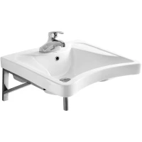 Раковина Arrow AP336 60x51 см, подвесная, с кронштейнами, белый