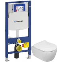 Комплект подвесной унитаз SSWW CT2038V + система инсталляции Geberit 111.300.00.5