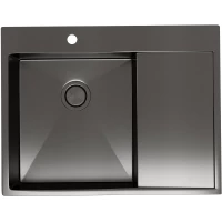 Кухонная мойка Reflexion Maggiore RX2365BL 65x50 см, оружейная сталь