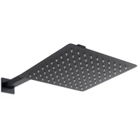 Верхний душ Allen Brau Infinity 5.21019-31 250 мм, с кронштейном, черный матовый