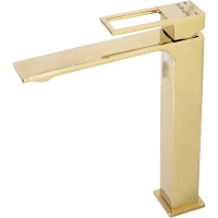 Смеситель для раковины BelBagno Luce LUC-LMC-ORO-W0 без донного клапана, золотой