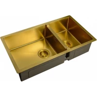 Кухонная мойка Zorg ZL R 780-2-440 BRONZE 78x44 см, бронза