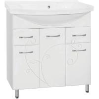 Тумба белый глянец 77,5 см Style Line Эко Фьюжн ЛС-00000076