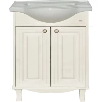 Тумба под раковину Misty Шармель Л-Шрм01065-58212Я 63 см, напольная, светло-бежевый глянец