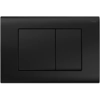 Кнопка смыва Рехау Nova Quad 001 19102051001 для инсталляции, черный матовый