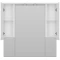 Зеркальный шкаф Misty Чегет П-Чег-02105-01Л 100,6x100,1 см, с подсветкой, выключателем, белый глянец - 3