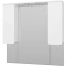 Зеркальный шкаф Misty Чегет П-Чег-02105-01Л 100,6x100,1 см, с подсветкой, выключателем, белый глянец - 2