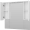 Зеркальный шкаф Misty Чегет П-Чег-02105-01Л 100,6x100,1 см, с подсветкой, выключателем, белый глянец - 5