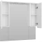 Зеркальный шкаф Misty Чегет П-Чег-02105-01Л 100,6x100,1 см, с подсветкой, выключателем, белый глянец - 4