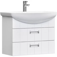 Тумба под раковину Vigo Diana tp.DIA.BAL.70.2Y 66 см, подвесная, белый глянец/белый матовый