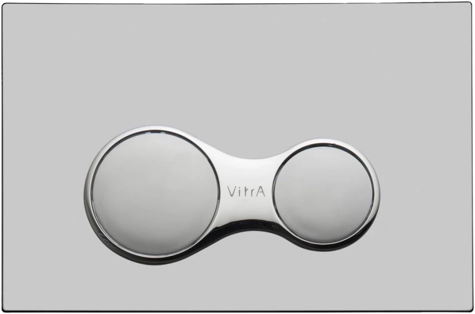 Смывная клавиша Vitra Sirius матовый хром 740-0485 кнопка смыва vitra sirius антигрязевое покрытие antifingerprint хром 740 0486